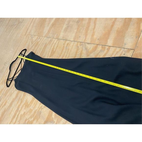 Lenovia USA Lace-Up Back Scoop Neck Spaghetti Straps Slip Dress Black Sz Large - Picture 14 of 14